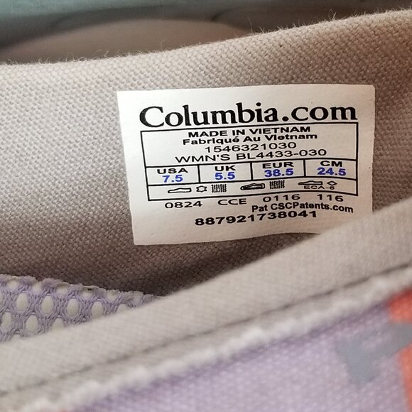 COLUMBIA PFG Omni-Grip Women's Colorblock Multicolor Slip On Shoes Size 7.5 - Picture 8 of 8